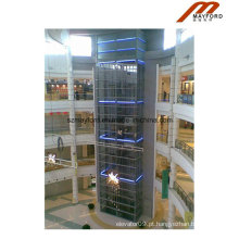 Elelvator panorâmico com elevador de vidro de 800kg